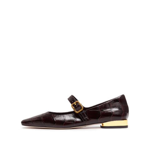 思加图2025秋季新款Annie安妮玛丽珍鞋平底鞋浅口单鞋女鞋EWV08CQ5