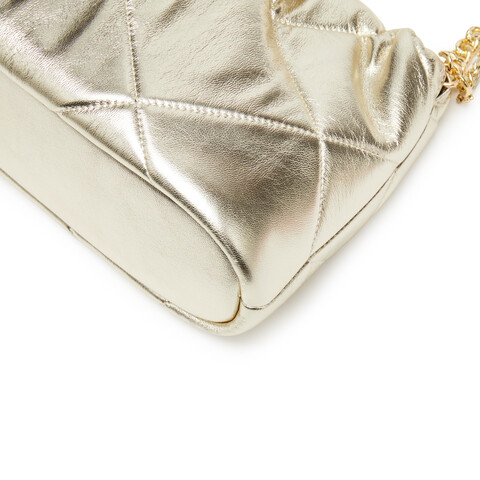 思加图2025春季新款褶金袋小方包褶皱包单肩斜挎包时尚背提包X8166AX5