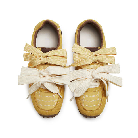 思加图2025春季新款蝴蝶酥芭蕾风德训鞋阿甘鞋百搭休闲运动鞋S1211AM5