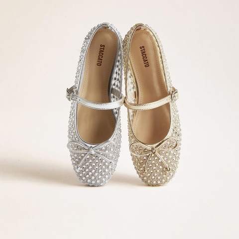 思加图2025秋季新款仙女风玛丽珍鞋平底鞋浅口鞋单鞋女鞋J2425CQ5