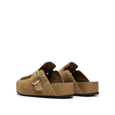 思加图2025秋季新款小笨拖勃肯鞋半拖穆勒拖厚底拖鞋外穿女EG102CH5