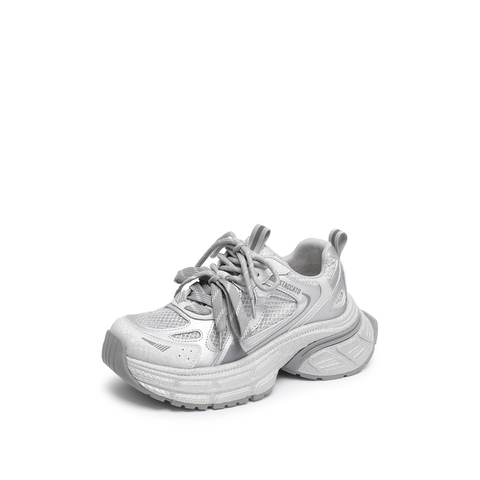 思加图2025秋季新款百搭老爹鞋厚底增高休闲运动鞋透气女鞋J6082CM5