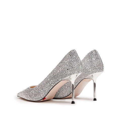 思加图2025夏季新款仙女鞋婚鞋细高跟鞋浅口单鞋优雅女鞋H8016CQ5