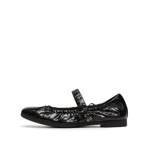 思加图2025秋季新款卷卷玛丽芭蕾舞鞋平底鞋浅口单鞋方头女鞋EGT05CQ5