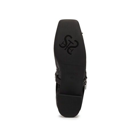 思加图2025秋季新款卷卷玛丽芭蕾舞鞋平底鞋浅口单鞋方头女鞋EGT05CQ5