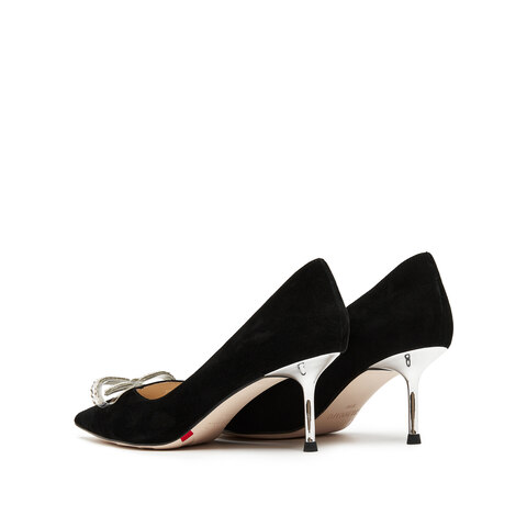 思加图2025秋季新款蝴蝶水星优雅婚鞋细高跟鞋浅口单鞋女鞋EF908CQ5