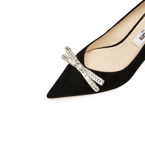 思加图2025秋季新款蝴蝶水星优雅婚鞋细高跟鞋浅口单鞋女鞋EF908CQ5