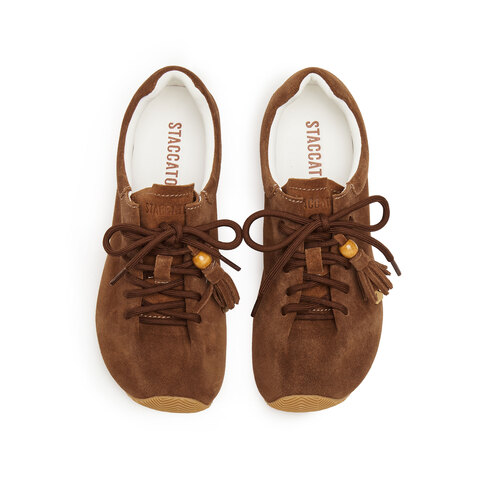 思加图2025秋季新款复古百搭运动休闲鞋小白鞋系带单鞋女鞋L2110CM5