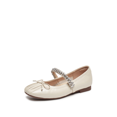 思加图2025秋季新款芭蕾舞鞋玛丽珍鞋平底鞋浅口单鞋女鞋J2991CQ5