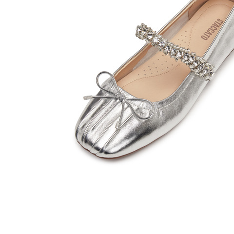 思加图2025秋季新款芭蕾舞鞋玛丽珍鞋平底鞋浅口单鞋女鞋J2991CQ5