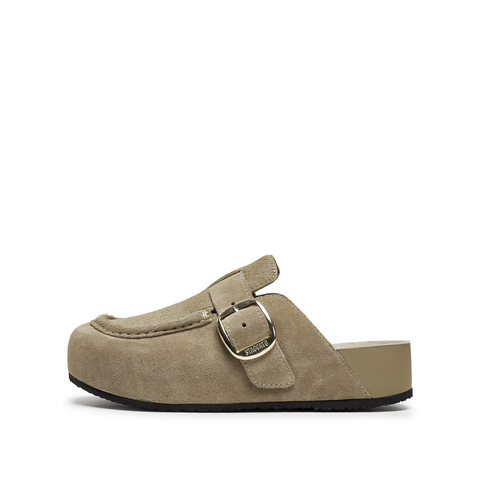 思加图2025秋季新款小笨拖勃肯鞋半拖穆勒拖厚底拖鞋外穿女EG102CH5