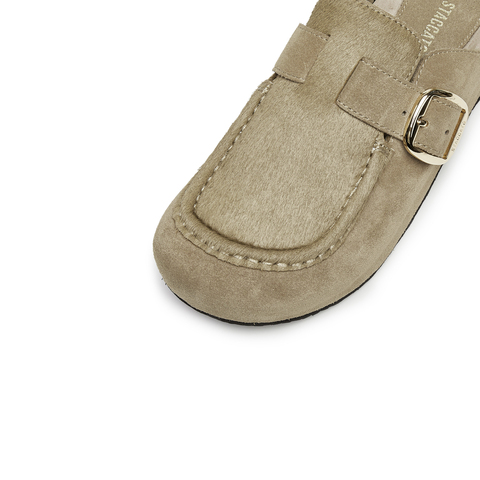 思加图2025秋季新款小笨拖勃肯鞋半拖穆勒拖厚底拖鞋外穿女EG102CH5