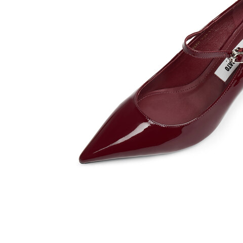 思加图2025秋季新款红玫瑰优雅玛丽珍鞋婚鞋高跟鞋浅口单鞋女H8001CQ5