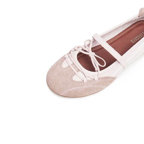 思加图2025秋季新款甜美芭蕾舞鞋浅口单鞋平底鞋减龄女鞋EG702CQ5