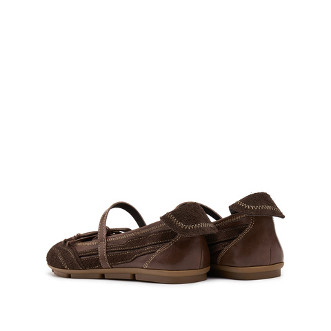 思加图2025秋季新款甜美芭蕾舞鞋浅口单鞋平底鞋减龄女鞋EG702CQ5