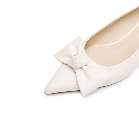 思加图2025秋季新款通勤粗跟单鞋浅口鞋气质尖头女鞋子Y0105CQ5