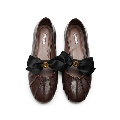 思加图2025秋季新款复古玛丽珍鞋平底鞋单鞋小皮鞋女鞋子K0231CA5