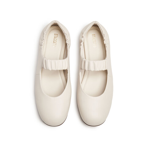 思加图2025秋季新款梧桐日记玛丽珍鞋平底鞋浅口单鞋女鞋EGC02CQ5