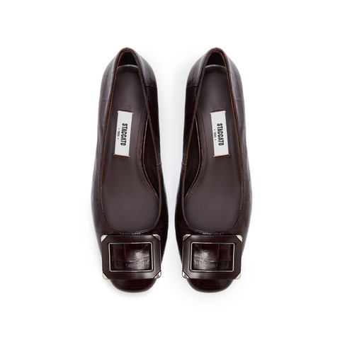 思加图2025秋季新款中环街法式优雅通勤平底鞋单鞋浅口女EGS01CQ5