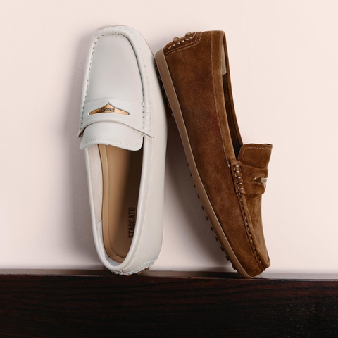 思加图2025秋季新款英伦风乐福鞋奶油鞋一脚蹬平底女单鞋S9591CA5