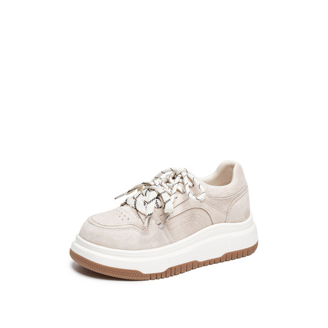 思加图2025秋季新款百搭板鞋厚底增高运动休闲鞋透气女鞋S2233CM5