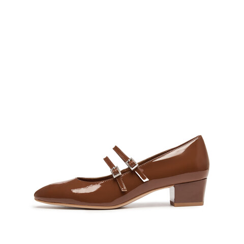 思加图2025秋季新款法式优雅玛丽珍鞋浅口鞋单鞋粗跟女鞋B2318CQ5