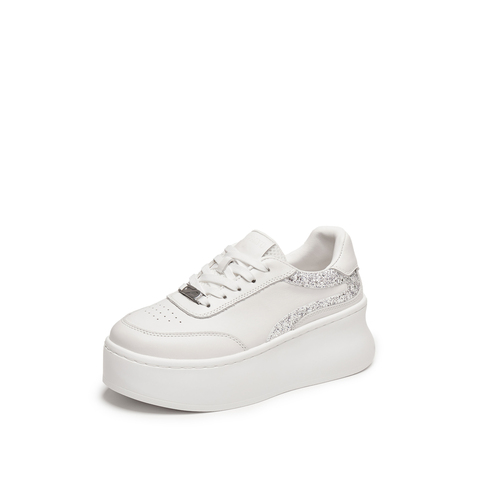 思加图2025秋季新款百搭小白鞋厚底增高板鞋休闲鞋女单鞋S0316CM5