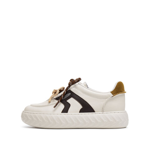 思加图2025秋季新款小音符小白鞋板鞋厚底运动休闲鞋女鞋EPC08CM5