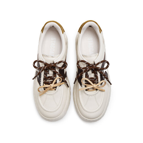 思加图2025秋季新款小音符小白鞋板鞋厚底运动休闲鞋女鞋EPC08CM5