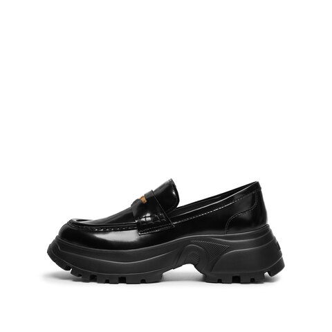 思加图2025秋季新款小海鸥英伦风乐福鞋厚底增高休闲鞋女EFU46CA5