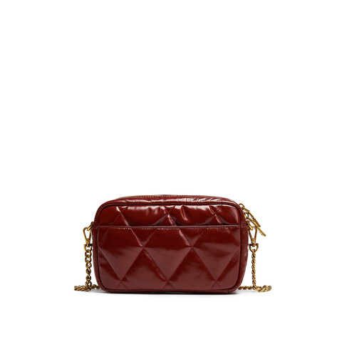 思加图2025秋季新款通勤小方包绗缝包菱格链条包单肩斜挎包X8262CX5