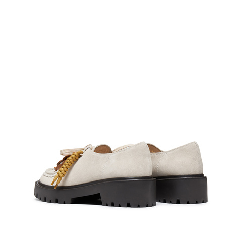 思加图2025秋季新款小丑鞋复古袋鼠鞋休闲鞋粗跟单鞋女鞋EHI10CM5