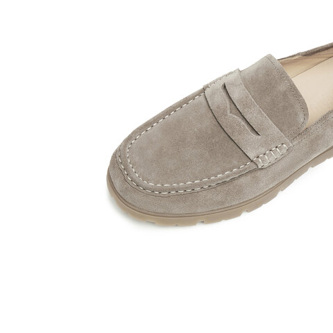 思加图2025秋季新款复古休闲皮鞋乐福鞋一脚蹬平底鞋男鞋H2886CA5