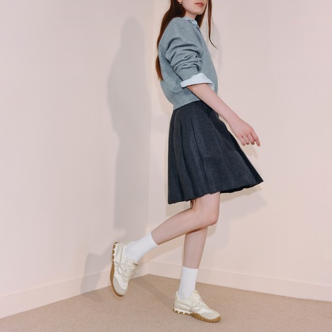 思加图2025秋季新款华芙鞋复古德训鞋运动休闲鞋透气女鞋EHV02CM5