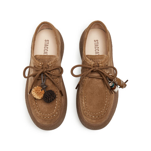 思加图2025秋季新款复古运动休闲鞋厚底增高深口鞋女单鞋J0261CM5