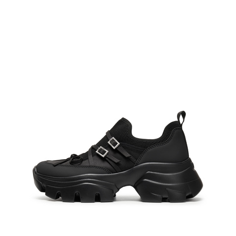 思加图2025秋季新款百搭老爹鞋小白鞋厚底运动休闲鞋女鞋ECE62CM5