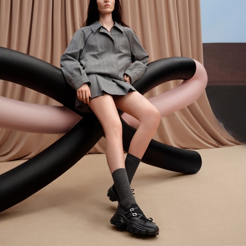 思加图2025秋季新款百搭老爹鞋小白鞋厚底运动休闲鞋女鞋ECE62CM5