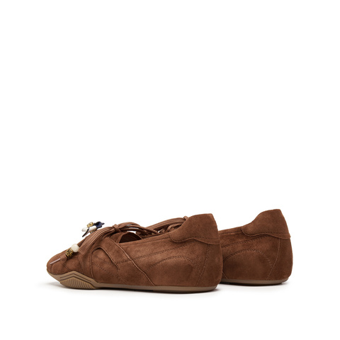 思加图2025秋季新款复古芭蕾舞鞋平底鞋单鞋女鞋子Y2661CA5