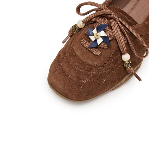 思加图2025秋季新款复古芭蕾舞鞋平底鞋单鞋女鞋子Y2661CA5