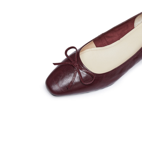 思加图2025秋季新款气质奶油鞋单鞋浅口鞋粗跟通勤女鞋子Q5382CQ5