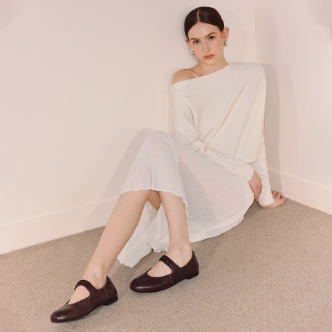 思加图2025秋季新款梧桐日记玛丽珍鞋芭蕾舞鞋平底单鞋女EGC02CQ5