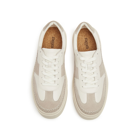 思加图2025秋季新款灰白格德训鞋阿甘鞋厚底运动休闲鞋男H2861CM5