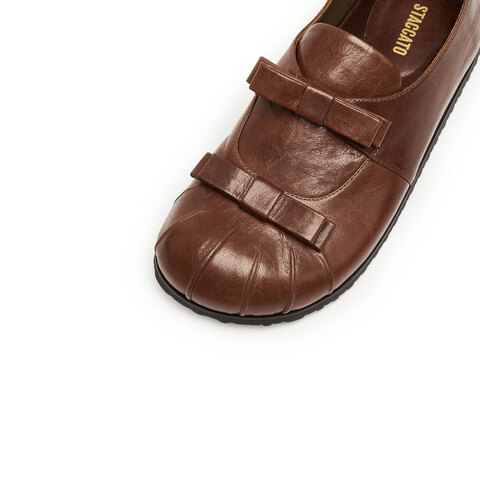 思加图2025秋季新款复古玛丽珍鞋一脚蹬平底鞋单鞋女鞋子S2317CM5