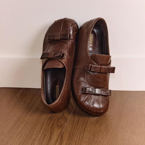 思加图2025秋季新款复古玛丽珍鞋一脚蹬平底鞋单鞋女鞋子S2317CM5