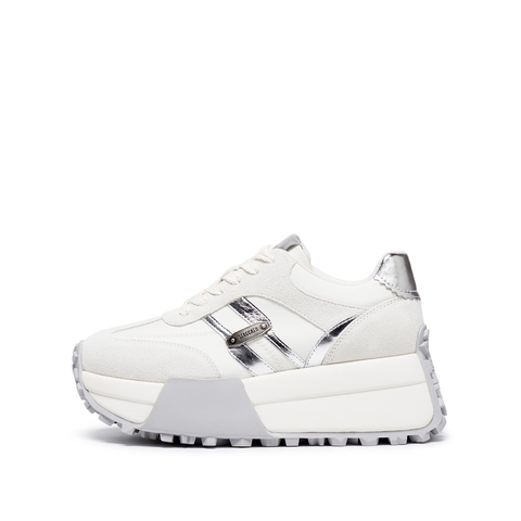 思加图2025秋季新款德训鞋阿甘鞋厚底增高休闲运动鞋女鞋G0962CM5