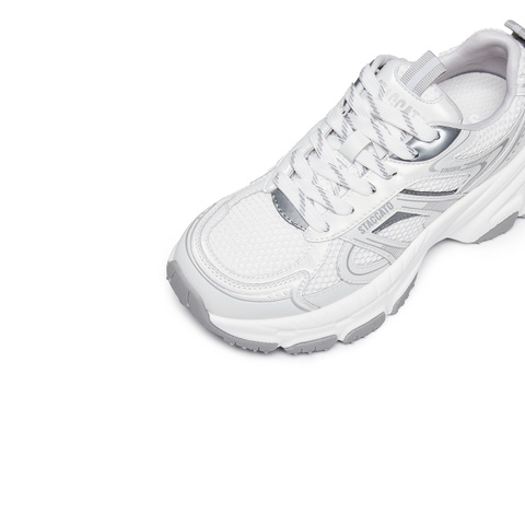 思加图2025秋季新款百搭老爹鞋厚底增高运动休闲鞋透气女J8268CM5