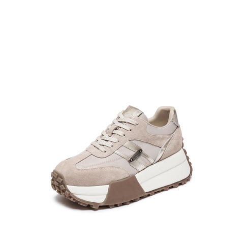 思加图2025秋季新款德训鞋阿甘鞋厚底增高休闲运动鞋女鞋G0962CM5