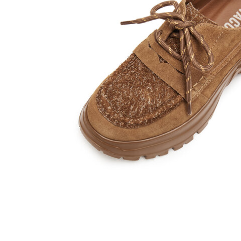 思加图2025秋季新款复古运动休闲鞋厚底增高深口鞋女单鞋EFU43CM5