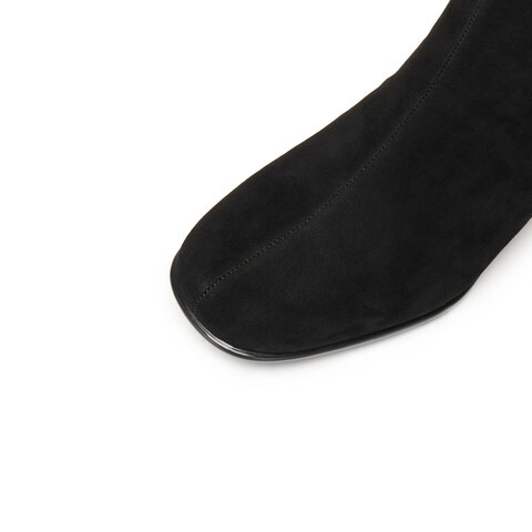 思加图2025冬季新款雾都恋人时装靴短靴粗跟复古女皮靴子EIB02DD5