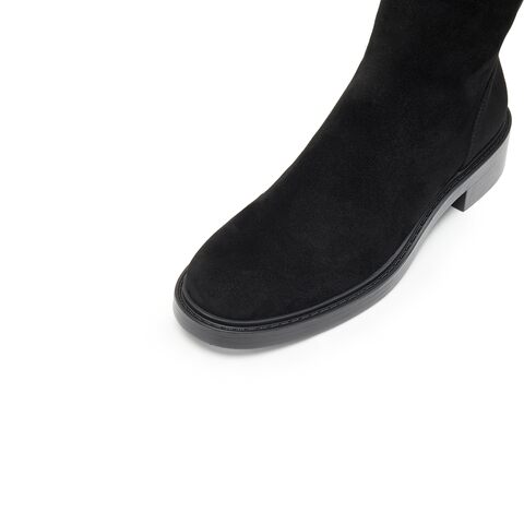 思加图2025冬季新款复古中靴瘦瘦靴时装靴粗跟通勤女靴子Z1604DZ5